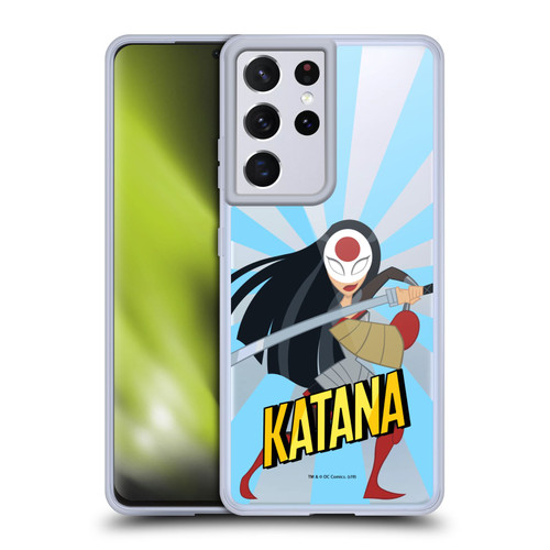 DC Super Hero Girls Characters Katana Soft Gel Case for Samsung Galaxy S21 Ultra 5G
