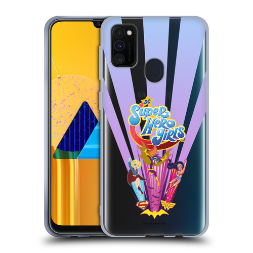 DC Super Hero Girls Characters Composed Art 1 Soft Gel Case for Samsung Galaxy M30s (2019)/M21 (2020)