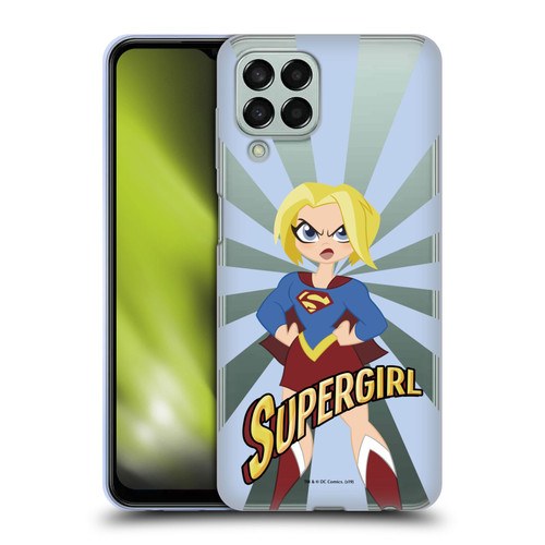 DC Super Hero Girls Characters Supergirl Soft Gel Case for Samsung Galaxy M33 (2022)