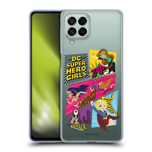 DC Super Hero Girls Characters Composed Art 2 Soft Gel Case for Samsung Galaxy M53 (2022)