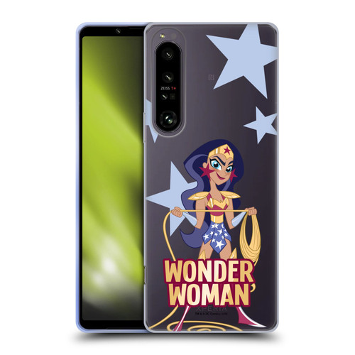 DC Super Hero Girls Characters Wonder Woman Soft Gel Case for Sony Xperia 1 IV