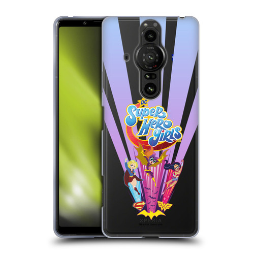 DC Super Hero Girls Characters Composed Art 1 Soft Gel Case for Sony Xperia Pro-I