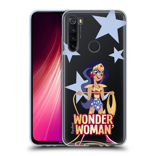 DC Super Hero Girls Characters Wonder Woman Soft Gel Case for Xiaomi Redmi Note 8T