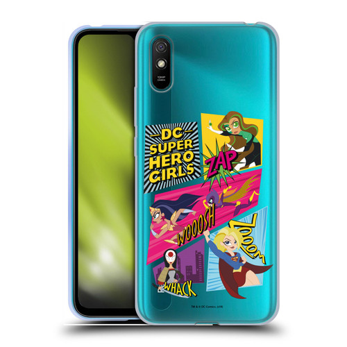 DC Super Hero Girls Characters Composed Art 2 Soft Gel Case for Xiaomi Redmi 9A / Redmi 9AT