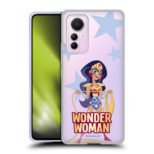 DC Super Hero Girls Characters Wonder Woman Soft Gel Case for Xiaomi 12 Lite