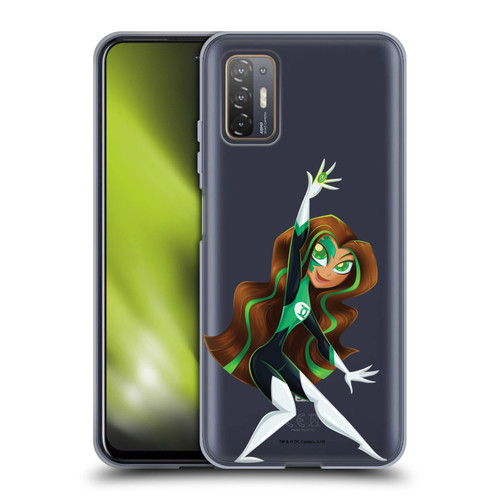 DC Super Hero Girls Rendered Characters Green Lantern Soft Gel Case for HTC Desire 21 Pro 5G