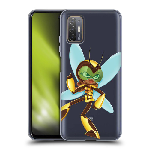 DC Super Hero Girls Rendered Characters Bumblebee Soft Gel Case for HTC Desire 21 Pro 5G