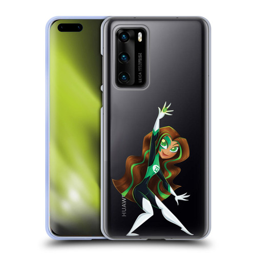 DC Super Hero Girls Rendered Characters Green Lantern Soft Gel Case for Huawei P40 5G