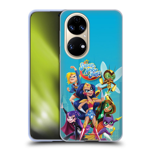 DC Super Hero Girls Rendered Characters Group Soft Gel Case for Huawei P50