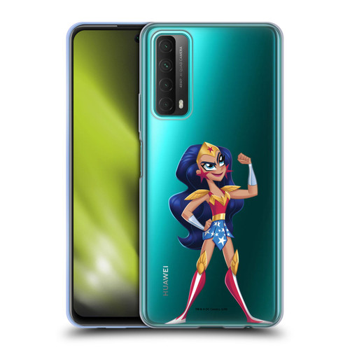 DC Super Hero Girls Rendered Characters Wonder Woman Soft Gel Case for Huawei P Smart (2021)