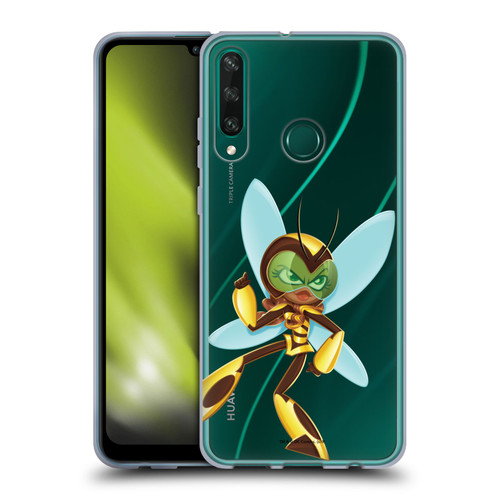 DC Super Hero Girls Rendered Characters Bumblebee Soft Gel Case for Huawei Y6p