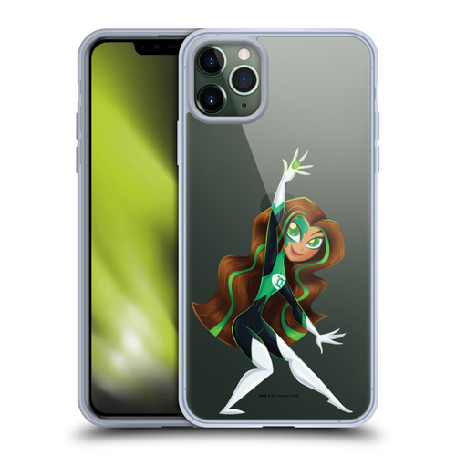 DC Super Hero Girls Rendered Characters Green Lantern Soft Gel Case for Apple iPhone 11 Pro Max