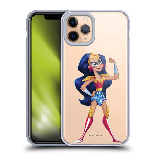 DC Super Hero Girls Rendered Characters Wonder Woman Soft Gel Case for Apple iPhone 11 Pro