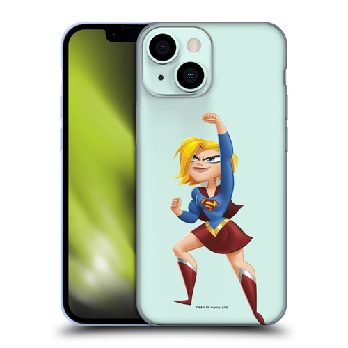 DC Super Hero Girls Rendered Characters Supergirl Soft Gel Case for Apple iPhone 13 Mini