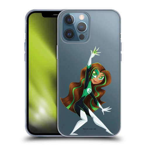 DC Super Hero Girls Rendered Characters Green Lantern Soft Gel Case for Apple iPhone 13 Pro Max