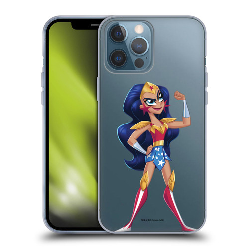 DC Super Hero Girls Rendered Characters Wonder Woman Soft Gel Case for Apple iPhone 13 Pro Max