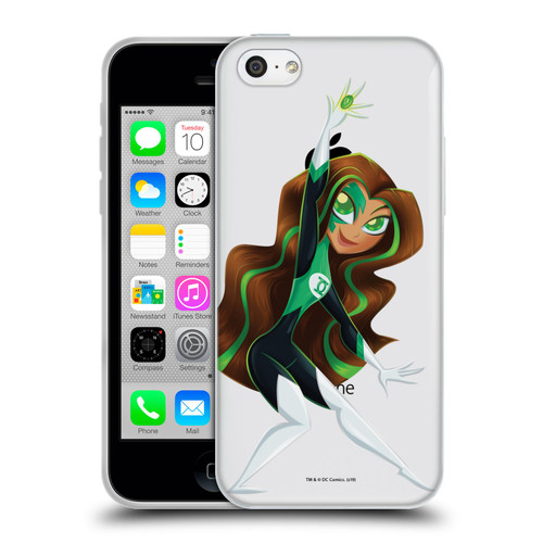 DC Super Hero Girls Rendered Characters Green Lantern Soft Gel Case for Apple iPhone 5c