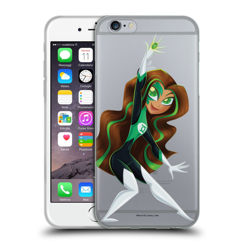 DC Super Hero Girls Rendered Characters Green Lantern Soft Gel Case for Apple iPhone 6 / iPhone 6s