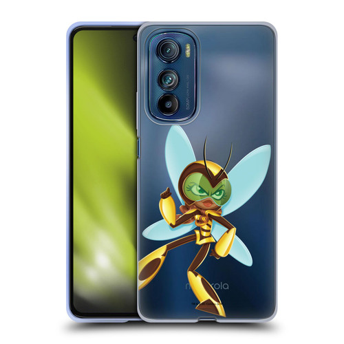 DC Super Hero Girls Rendered Characters Bumblebee Soft Gel Case for Motorola Edge 30