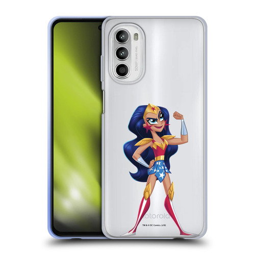 DC Super Hero Girls Rendered Characters Wonder Woman Soft Gel Case for Motorola Moto G52