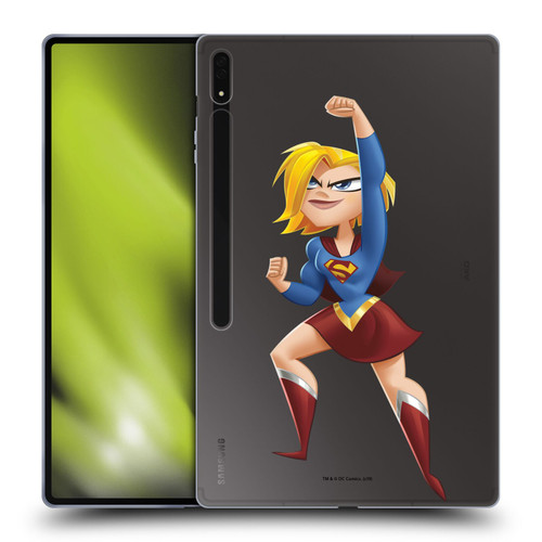 DC Super Hero Girls Rendered Characters Supergirl Soft Gel Case for Samsung Galaxy Tab S8 Ultra