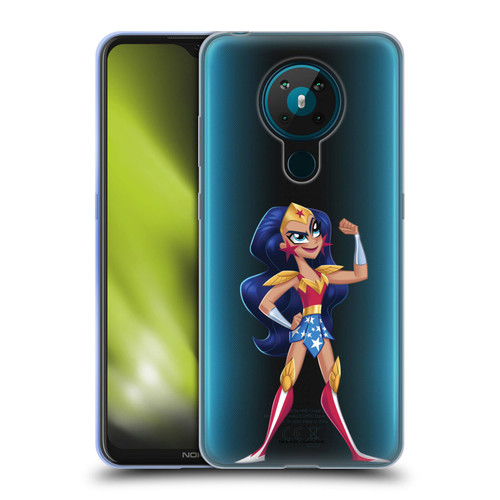 DC Super Hero Girls Rendered Characters Wonder Woman Soft Gel Case for Nokia 5.3