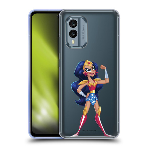 DC Super Hero Girls Rendered Characters Wonder Woman Soft Gel Case for Nokia X30