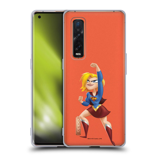 DC Super Hero Girls Rendered Characters Supergirl Soft Gel Case for OPPO Find X2 Pro 5G