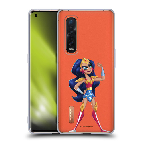 DC Super Hero Girls Rendered Characters Wonder Woman Soft Gel Case for OPPO Find X2 Pro 5G