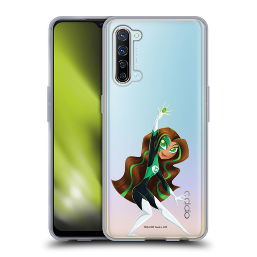 DC Super Hero Girls Rendered Characters Green Lantern Soft Gel Case for OPPO Find X2 Lite 5G