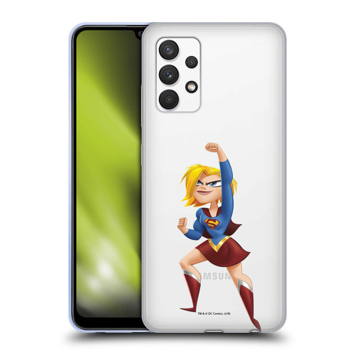 DC Super Hero Girls Rendered Characters Supergirl Soft Gel Case for Samsung Galaxy A32 (2021)