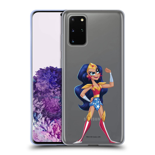 DC Super Hero Girls Rendered Characters Wonder Woman Soft Gel Case for Samsung Galaxy S20+ / S20+ 5G