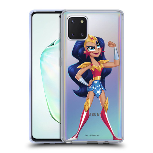 DC Super Hero Girls Rendered Characters Wonder Woman Soft Gel Case for Samsung Galaxy Note10 Lite