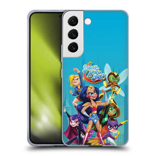 DC Super Hero Girls Rendered Characters Group Soft Gel Case for Samsung Galaxy S22 5G