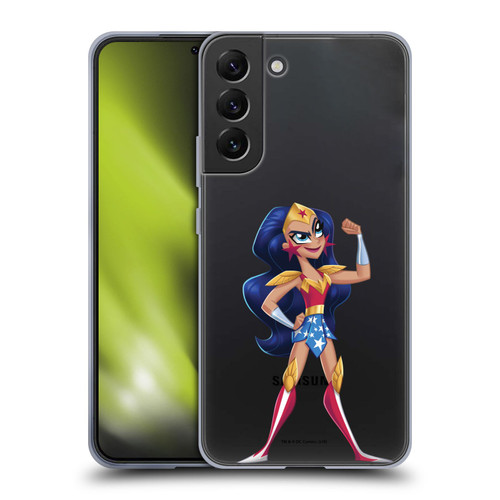 DC Super Hero Girls Rendered Characters Wonder Woman Soft Gel Case for Samsung Galaxy S22+ 5G