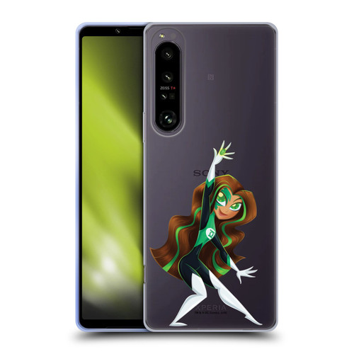 DC Super Hero Girls Rendered Characters Green Lantern Soft Gel Case for Sony Xperia 1 IV