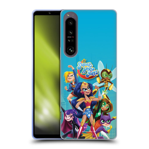 DC Super Hero Girls Rendered Characters Group Soft Gel Case for Sony Xperia 1 IV