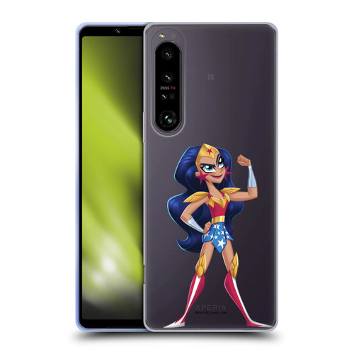 DC Super Hero Girls Rendered Characters Wonder Woman Soft Gel Case for Sony Xperia 1 IV