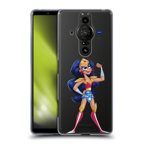 DC Super Hero Girls Rendered Characters Wonder Woman Soft Gel Case for Sony Xperia Pro-I
