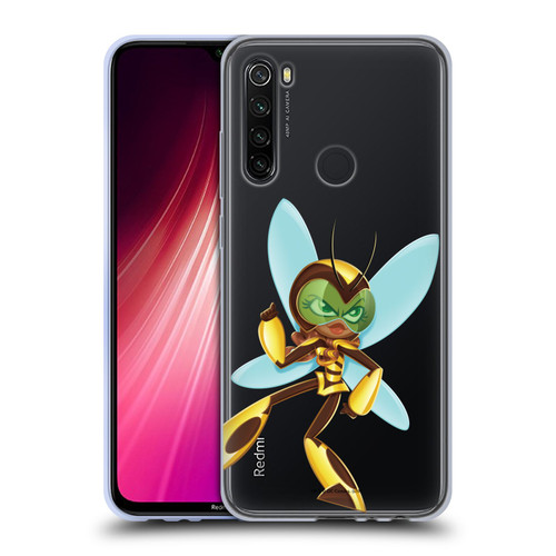 DC Super Hero Girls Rendered Characters Bumblebee Soft Gel Case for Xiaomi Redmi Note 8T