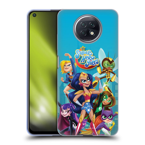 DC Super Hero Girls Rendered Characters Group Soft Gel Case for Xiaomi Redmi Note 9T 5G