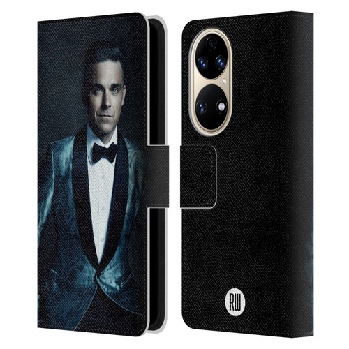 Robbie Williams Calendar Dark Background Leather Book Wallet Case Cover For Huawei P50