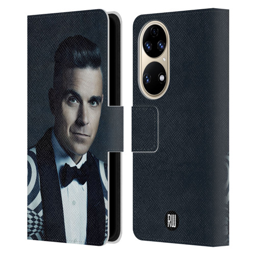 Robbie Williams Calendar Printed Tux Leather Book Wallet Case Cover For Huawei P50