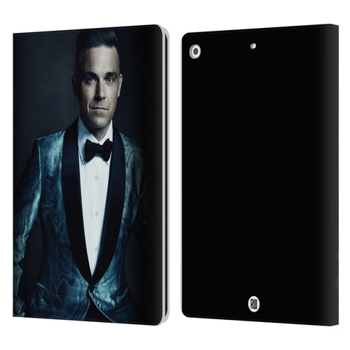 Robbie Williams Calendar Dark Background Leather Book Wallet Case Cover For Apple iPad 10.2 2019/2020/2021