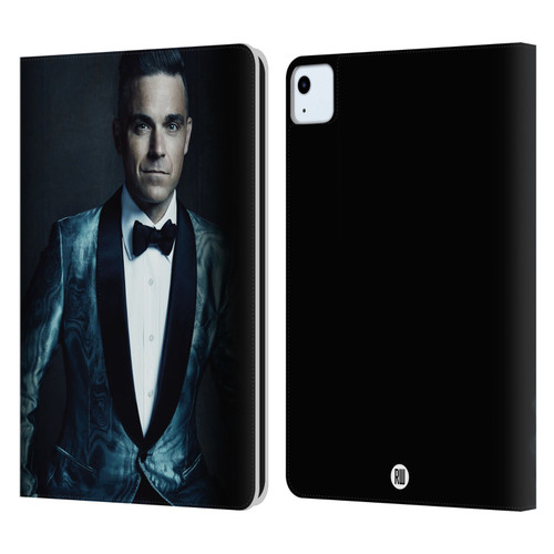 Robbie Williams Calendar Dark Background Leather Book Wallet Case Cover For Apple iPad Air 2020 / 2022