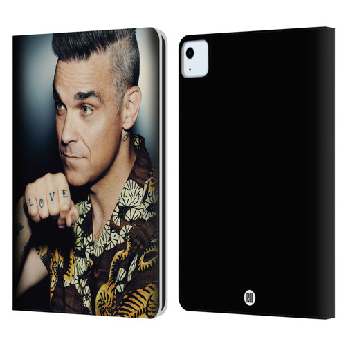 Robbie Williams Calendar Love Tattoo Leather Book Wallet Case Cover For Apple iPad Air 11 2020/2022/2024