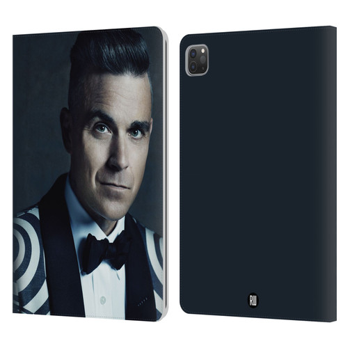 Robbie Williams Calendar Printed Tux Leather Book Wallet Case Cover For Apple iPad Pro 11 2020 / 2021 / 2022