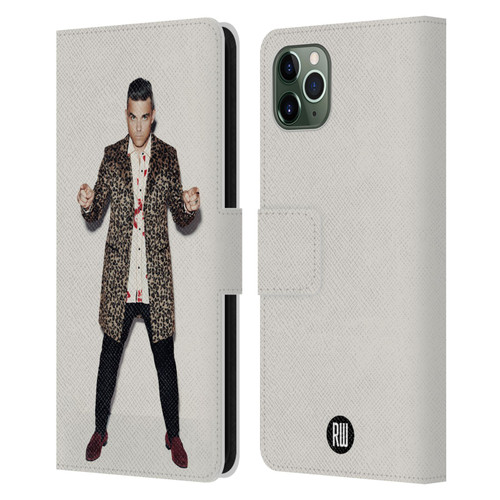 Robbie Williams Calendar Animal Print Coat Leather Book Wallet Case Cover For Apple iPhone 11 Pro Max
