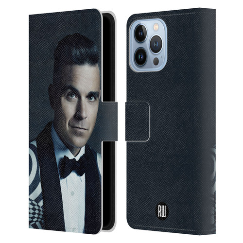 Robbie Williams Calendar Printed Tux Leather Book Wallet Case Cover For Apple iPhone 13 Pro Max