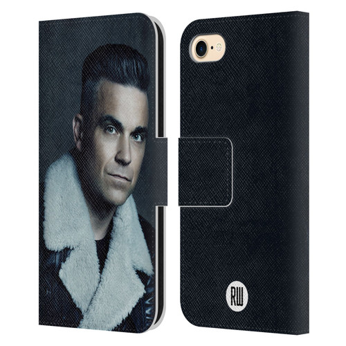 Robbie Williams Calendar Leather Jacket Leather Book Wallet Case Cover For Apple iPhone 7 / 8 / SE 2020 & 2022